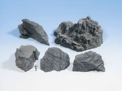 NOCH G,1,0, 0, 0M, 0E, T, , 58451 Felsstücke “Granit”, 5 Stück