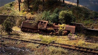 NOCH H0 60763 Vergessener Ort “Lokomotive”,