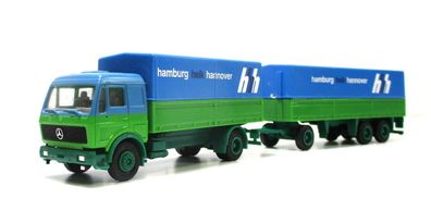Herpa H0 1/87 LKW MB Hängerzug Heik HH-Hannover ohne OVP