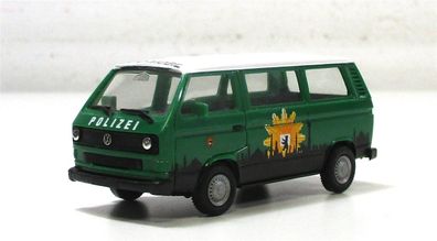 Herpa Automodell H0 1/87 PKW VW T3 Info Polizei ohne OVP (117-22)