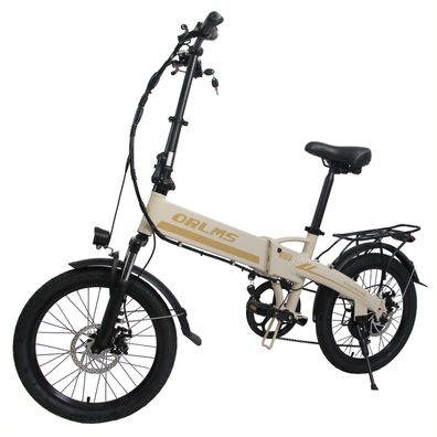E-Bike 20" mit 48V/13Ah Akku, 35 km/h, 7-Gang, 120 kg Zuladung & Leichtbau