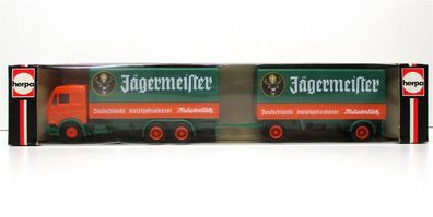 Herpa 1/87 811327 MB 2235 Pritsche Plane Jägermeister OVP (Spur H0)(2257KK)