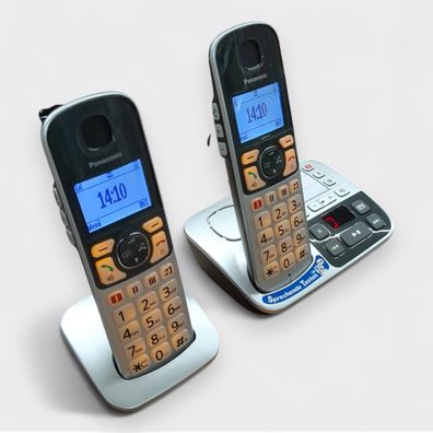 Panasonic KX-TGE522 Duo Schnurlostelefon / Hörgerätekompatibel / / B Ware
