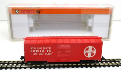 Spur N Arnold 5341 Box Car Santa Fe Ship and Travel OVP (6536K)