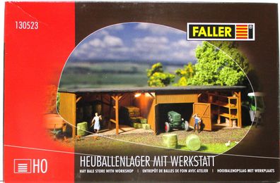 Spur H0 Faller 130523 Heuballenlager mit Werkstatt OVP - (2512K)