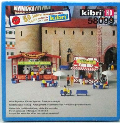 Spur H0 Kibri 58099 Bausatz 2 Kirmesbuden OVP (2521K)