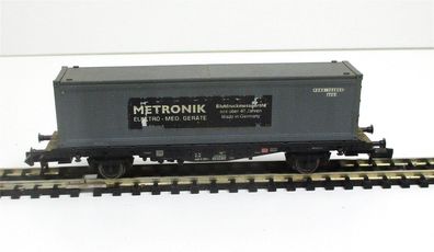 Spur N Fleischmann Containertragwagen Metronik KKK DB o. OVP (5829K)