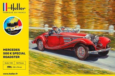 Heller 1:24 56710 Starter KIT 500 K Special Roadster