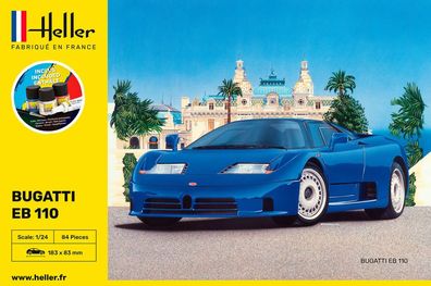 Heller 1:24 56738 Starter KIT Bugatti EB 110