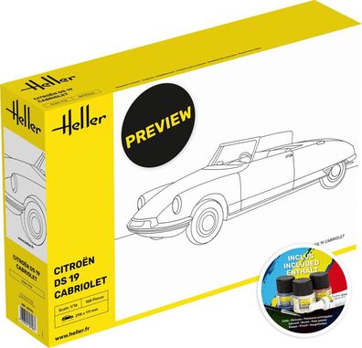 Heller 1:16 56796 Starter KIT Citroen DS 19 Cabriolet