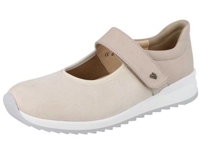 FINN Comfort Finnstretch Assenza Damen Hallux Ballerina creme Nubukleder Stretch