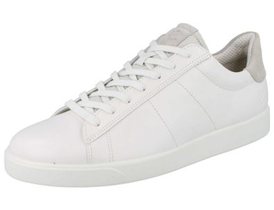 ECCO Street Lite M Herren Sneaker Halbschuhe Schnürschuhe weiß Glattleder