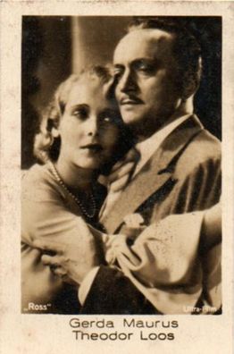 G. Maurus und T. Loos Zigaretten Bild Ramses Filmfotos Nr 449 von 1933 Filmstar