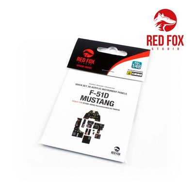 Red Fox Studio 1:48 RFSQS-48092 1/48 F-51D Mustang (for Tamiya kit)
