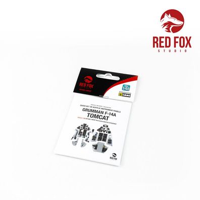 Red Fox Studio 1:48 RFSQS-48097 1/48 Grumman F-14A Tomcat (for Academy kit)