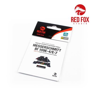 Red Fox Studio 1:48 RFSQS-48105 1/48 Messerschmitt Bf 109E-4/7 (for Tamiya kit)