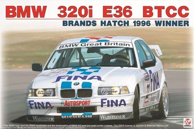 NUNU-BEEMAX 1:24 BX24045 BMW 320i BTCC Brands Hatch 1996 Winner