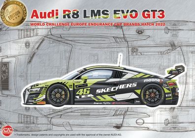 NUNU-BEEMAX 1:24 PN24044 Audi R8 LMS GT3 World Challenge Europe Imola 2022