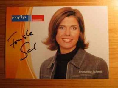 MDR Fernsehmoderatorin Franziska Schenk - Autogramm!!!