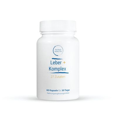 Patris Health® Leber + Komplex - Mit Cholin, Inositol, Kräutern & Antioxidantien