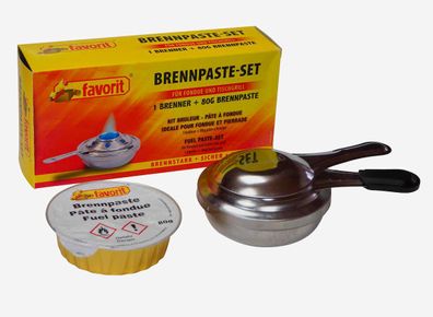 Lagerräumung: "FAVORIT" Brennpaste | Set mit Brenner