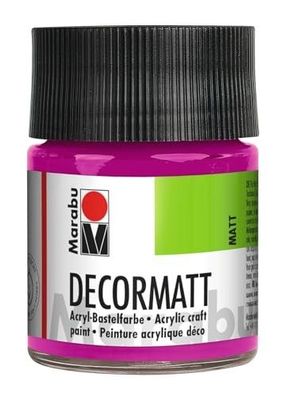 Marabu Decormatt Dekormatt Farbe Basteln 50ml 014 Magenta Dunkel