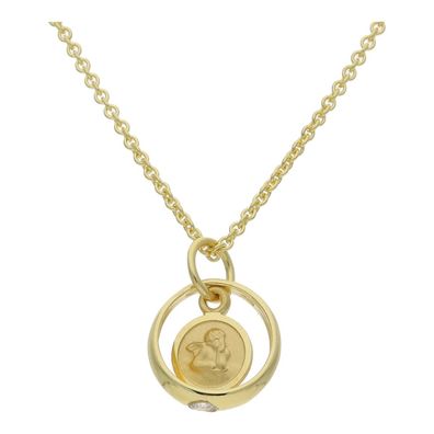 JuwelmaLux Anhänger 333/000 Gold Taufring, Schutzengel Zi JL14-02-0124