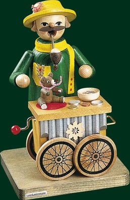 Räucherfigur Leierkastenmann Höhe= 17cm NEU Räuchermann Rauchmann Räucherkerze Ra