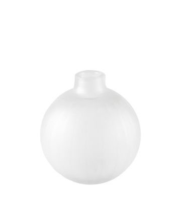 Kaheku Vase Tamura rund klar matt schliff, Durchmesser 12,5 cm, Höhe 13,5 cm Farbg