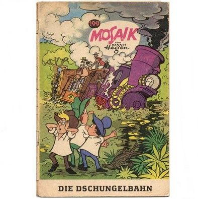 Mosaik Heft Nr. 199 von 1973 Die Dschungelbahn Hannes Hegen Digedags
