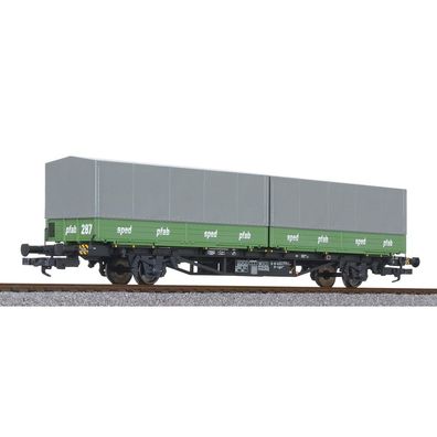 Liliput H0 L235221 Containertragwagen Lgjss 571, 2 Wechselpritschen "Hans Pfab", DB,