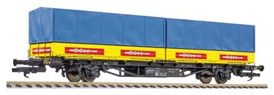 Liliput H0 (1/87) L235224 Containertragwagen, DB, Lgjs 571.1, 2 Wechselpritschen "MOL