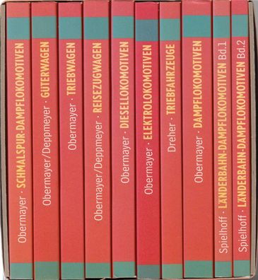 Obermayer u.a.- Deutsche Eisenbahnen Taschenbuchsammlung II 10 Bände (L49)