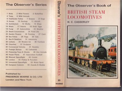 Casserley: British Steam Locomotives, 1974 (L87)