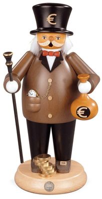 Räucherfigur Räuchermann groß Banker (BxH):14x25cm NEU Räuchermann Schnee