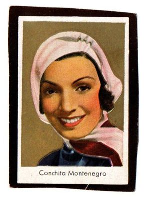 Conchita Montenegro Zigaretten Bild Foto von 1933 Spanische Filmstar