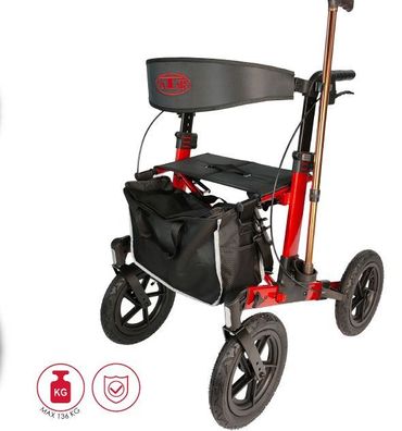 Aluminium Outdoor Rollator Premium Luftbereift AT 51045 Antar
