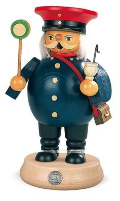 Räucherfigur Räuchermann mittelgroß Eisenbahner (BxH):11x17cm NEU Räuchermann