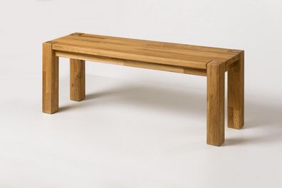 Esszimmerbank 120cm 'Bremen' Wildeiche massiv