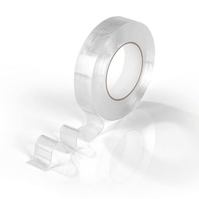 Doppelseitiges Klebeband transparent 5 Meter starke Haltekraft