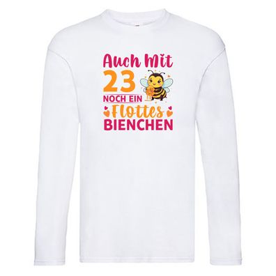 23. Geburtstag | Flottes Bienchen | 23 Jahre Long Sleeve Weiß