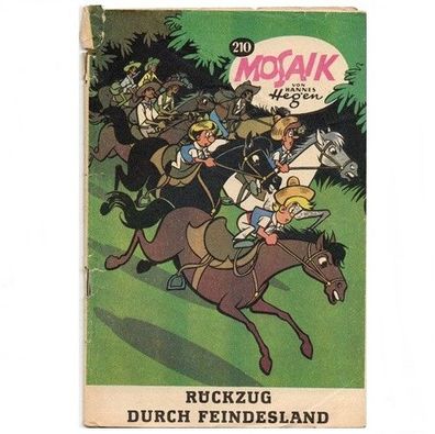 Mosaik Heft Nr. 210 von 1974 Rückzug durch Feindesland Hannes Hegen Digedags