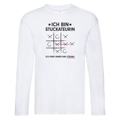 Löse Probleme: Stuckateurin | Innenausbau v3 Long Sleeve Weiß