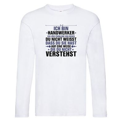 Löse Probleme: Handwerker |Handwerk v2 Long Sleeve Weiß