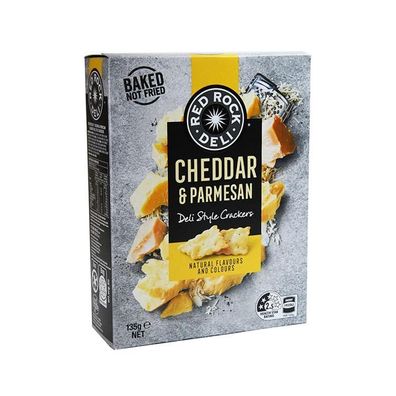 Red Rock Cheddar & Parmesan Crackers [MHD: 13.04.2025] 135 g