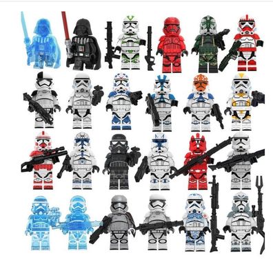 24 Star Wars-Baustein-Minifiguren, Luke Darth Vader, Jedi-Meister, Montagespielzeug