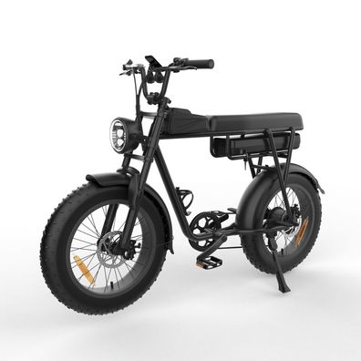 E-Bike 20" mit 48V/18Ah Akku, Elektrofahrrad 350W Motor , 7-Gang & 50 km Reichweite