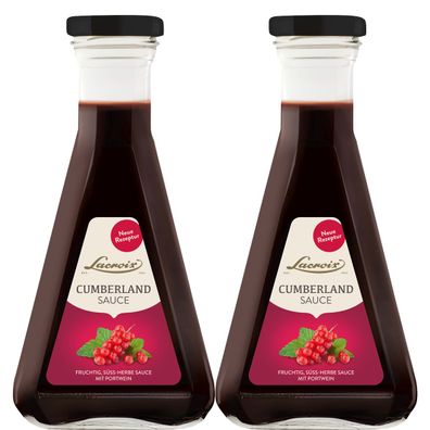 Lacroix Cumberland Sauce mit erlesenem Portwein 200ml 2er Pack