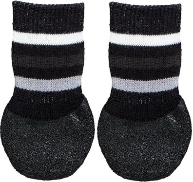 Trixie Hundesocken Rundum Anti-Rutsch schwarz 2 St