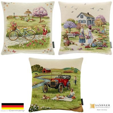Kissenbezug Gobelin 45x45 Kissenhülle Dekokissen Kissen Sandner Romantik